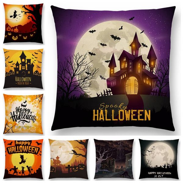 happy halloween scary night moon skull witch pumpkin zombie vampire ghost castle bat tree cushion cover decorative pillow case
happy halloween scary night moon skull witch pumpkin zombie vampire ghost castle bat tree cushion cover decorative pillow case
