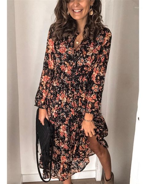shirt dresses fashion buttons panelled womens designer shirt dresses casual females clothing floral print womens casual, Black;gray
shirt dresses fashion buttons panelled womens designer shirt dresses casual females clothing floral print womens casual, Black;gray