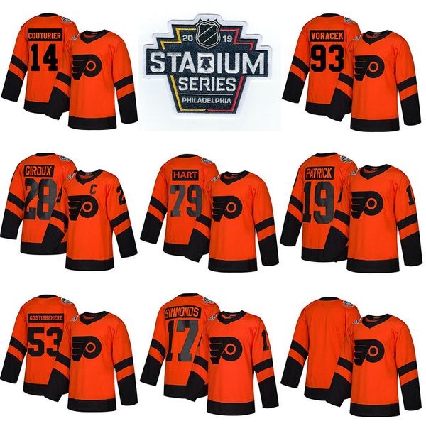 2019 philadelphia flyers hockey 79 carter hart 28 claude giroux 53 gostisbehere 93 voracek 11 konecny 9 provorov ice hockey jerseys, Black;red
2019 philadelphia flyers hockey 79 carter hart 28 claude giroux 53 gostisbehere 93 voracek 11 konecny 9 provorov ice hockey jerseys, Black;red