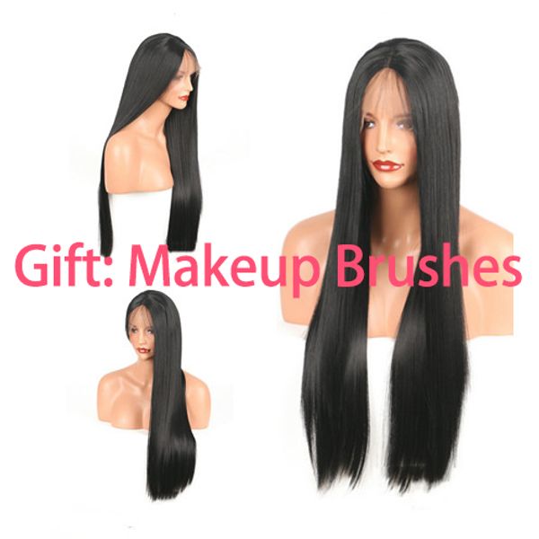 black long staright lace front wigs centre parting synthetic wigs with baby hair heat resistant 14''-26
black long staright lace front wigs centre parting synthetic wigs with baby hair heat resistant 14''-26