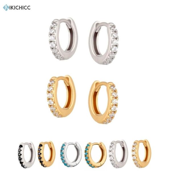 kikichicc 925 sterling silver mini hoops 7mm huggies circle round ring clips loops piercing zircon cz pave popular jewelry, Golden;silver
kikichicc 925 sterling silver mini hoops 7mm huggies circle round ring clips loops piercing zircon cz pave popular jewelry, Golden;silver