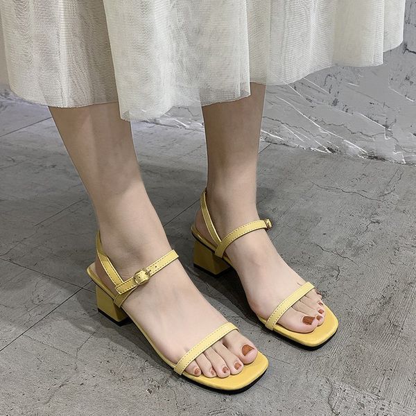 5 cm square heel sandals women concise ankle buckle high heel sandals summer office open toe high heels women zapatos mujer, Black
5 cm square heel sandals women concise ankle buckle high heel sandals summer office open toe high heels women zapatos mujer, Black