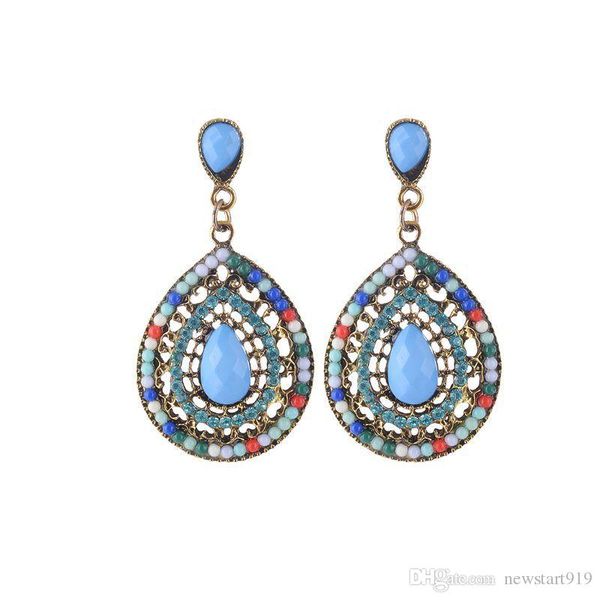 wholesale new fashion earring bohemian jewelry drop rice grain earrings, Silver