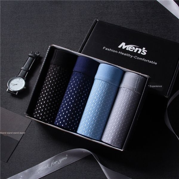 straight 4 boxed men's underpants underpants silk ice silk mesh hollow boxer underwear modal breathable mesh underwear men, Black;white
straight 4 boxed men's underpants underpants silk ice silk mesh hollow boxer underwear modal breathable mesh underwear men, Black;white
