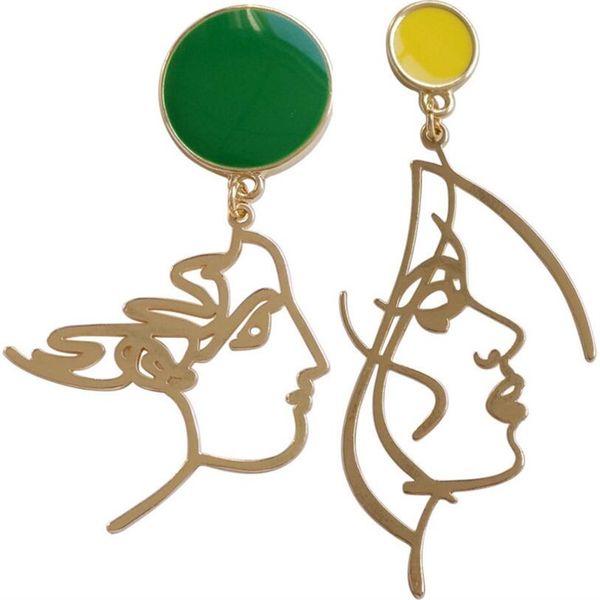 new japanese and korean style simple and versatile metal creative face exquisite fashion earrings, Golden;silver
new japanese and korean style simple and versatile metal creative face exquisite fashion earrings, Golden;silver