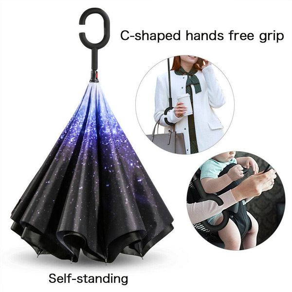 2020 new inverted double layer windproof uv protection reverse folding rain umbrellas fast shipping in usa
2020 new inverted double layer windproof uv protection reverse folding rain umbrellas fast shipping in usa