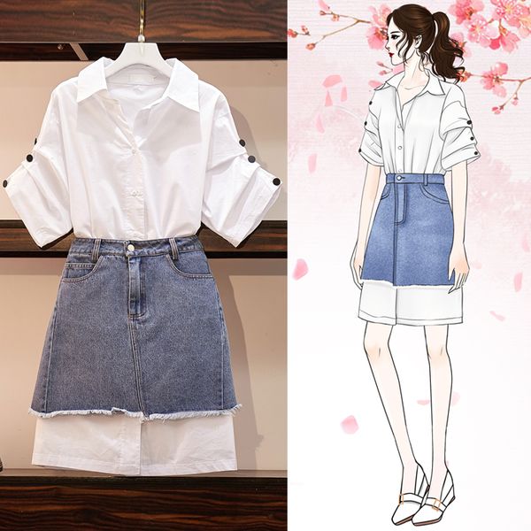 coigarsam 4xl plus size fashion women denim skirt new summer skirts white light blue 9123, Black
coigarsam 4xl plus size fashion women denim skirt new summer skirts white light blue 9123, Black