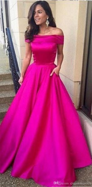 2019 fuchsia new design a line prom dresses off shoulder pleats floor length evening party gowns celebrity runway dress custom made, Black;red
2019 fuchsia new design a line prom dresses off shoulder pleats floor length evening party gowns celebrity runway dress custom made, Black;red