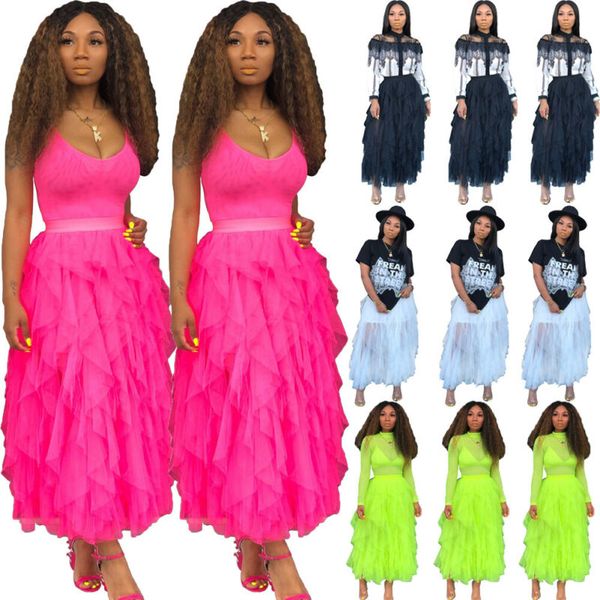 new style women skirts layers tulle skirt petticoat crinoline high waist solid long ball gown summer fashion 2019, Black
new style women skirts layers tulle skirt petticoat crinoline high waist solid long ball gown summer fashion 2019, Black