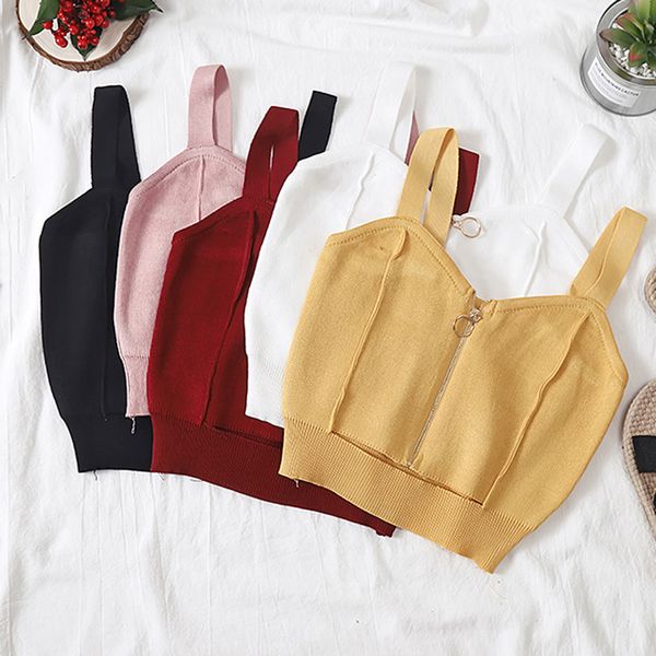 women's crochet tank summer female camisole knitted tank summer zip navel season camisole, White
women's crochet tank summer female camisole knitted tank summer zip navel season camisole, White