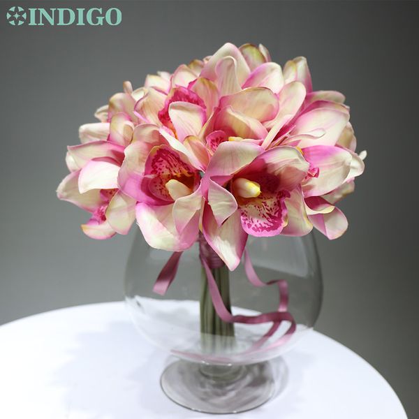 indigo designed - 21 pcs/lot pink cymbidium orchids new style bride banquet real touch flower wedding party ing
indigo designed - 21 pcs/lot pink cymbidium orchids new style bride banquet real touch flower wedding party ing