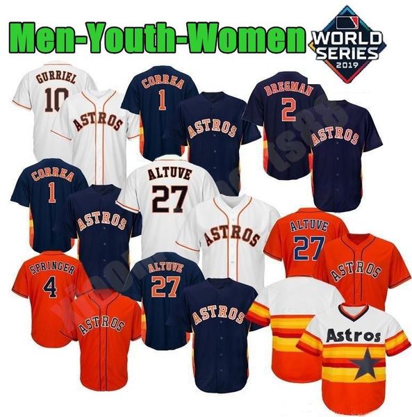 men 27 jose altuve kids baseball jerseys women 2 alex bregman 1 carlos correa 34 nolan ryan george springer gerrit cole youth, Blue;black
men 27 jose altuve kids baseball jerseys women 2 alex bregman 1 carlos correa 34 nolan ryan george springer gerrit cole youth, Blue;black