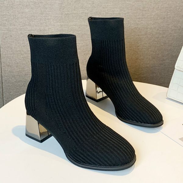 fashion elastic black knitting sock ankle boots high heels stretch women booties spring round toe pumps ladies shoes p372
fashion elastic black knitting sock ankle boots high heels stretch women booties spring round toe pumps ladies shoes p372