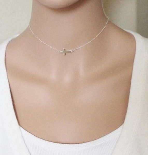 europe and america accessories gentry feng shang new style cross clavicle necklace, Silver
europe and america accessories gentry feng shang new style cross clavicle necklace, Silver