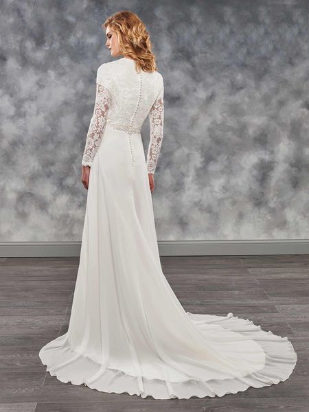 elegant ivory chiffon/lace sleeves beads sheath wedding dresses bridal pageant dresses wedding attire dresses custom size 2-18 kf1219203, White
elegant ivory chiffon/lace sleeves beads sheath wedding dresses bridal pageant dresses wedding attire dresses custom size 2-18 kf1219203, White