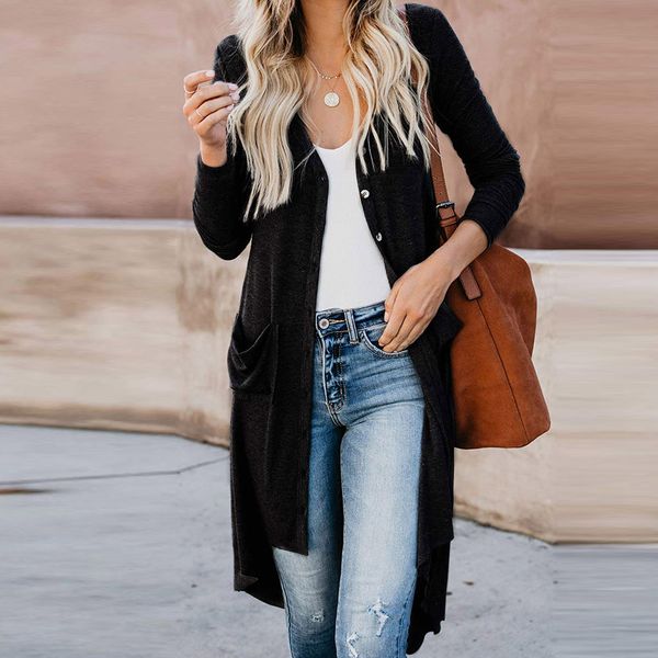 women clothes 2019 cardigans casual solid long sleeve draped open front long cardigan winter fashion, Tan;black
women clothes 2019 cardigans casual solid long sleeve draped open front long cardigan winter fashion, Tan;black
