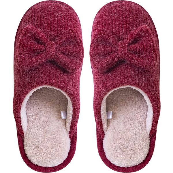 2019 new cartoon cotton slippers for women and winter lovers antiskid thick bottom warm plush bow slippers for men, Black 
2019 new cartoon cotton slippers for women and winter lovers antiskid thick bottom warm plush bow slippers for men, Black