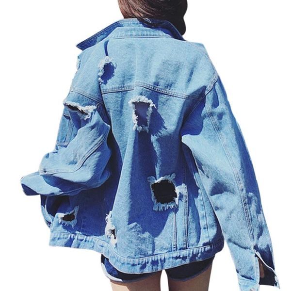 yiwa women ripped loose denim jacket casual long sleeve coat for ladies short casual women coat long sleeve outerwear 2019, Black;brown
yiwa women ripped loose denim jacket casual long sleeve coat for ladies short casual women coat long sleeve outerwear 2019, Black;brown