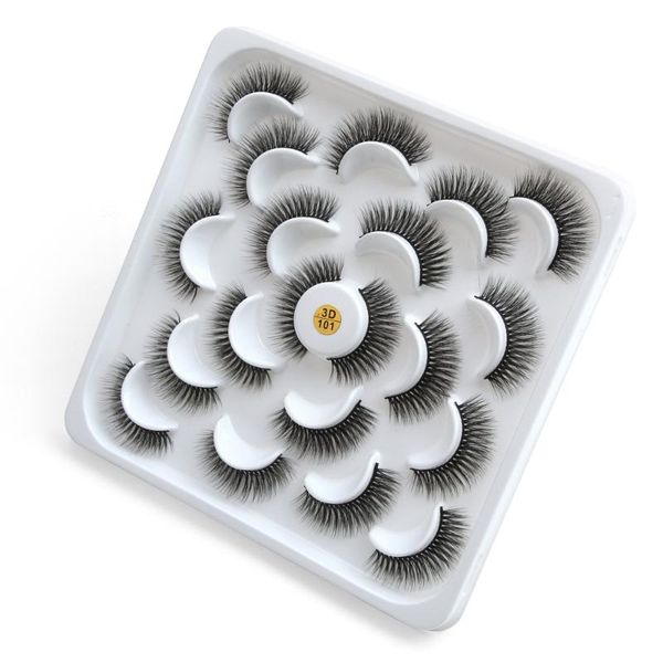 10 pairs 3d faux mink hair eyelashes handmade feathery flared natural long false eyelashes thick cross extension beauty makeup
10 pairs 3d faux mink hair eyelashes handmade feathery flared natural long false eyelashes thick cross extension beauty makeup