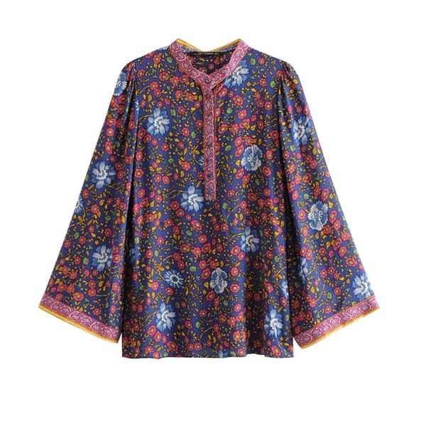 floral print loose blouse women 2019 long sleeve v neck button-up shirts ladies summer boho vintage beach hippie blouses, White
floral print loose blouse women 2019 long sleeve v neck button-up shirts ladies summer boho vintage beach hippie blouses, White