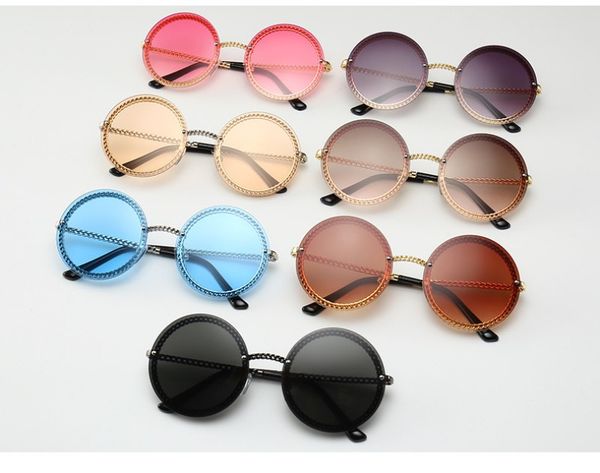 dhl designer women sunglasses metal chain shape round frame fashion brand same model 7 colors and eyeglasses, White;black
dhl designer women sunglasses metal chain shape round frame fashion brand same model 7 colors and eyeglasses, White;black