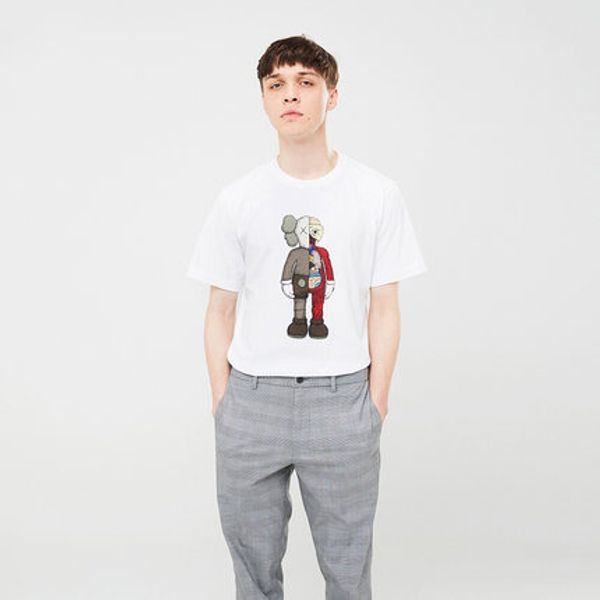 2020 дизайнер мужчины женщины футболка высокое качество хлопка круглый вырез kaws joint красивый мультфильм белый мода пара короткие sleevef, White 
2020 дизайнер мужчины женщины футболка высокое качество хлопка круглый вырез kaws joint красивый мультфильм белый мода пара короткие sleevef, White