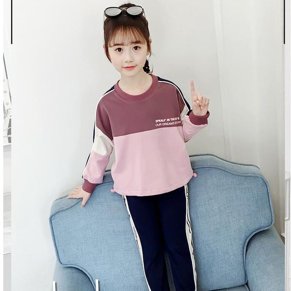 kids clothes new spring autumn children's clothing cotton long-sleeved girls suit stitching letters casual baby clothes, Blue
kids clothes new spring autumn children's clothing cotton long-sleeved girls suit stitching letters casual baby clothes, Blue