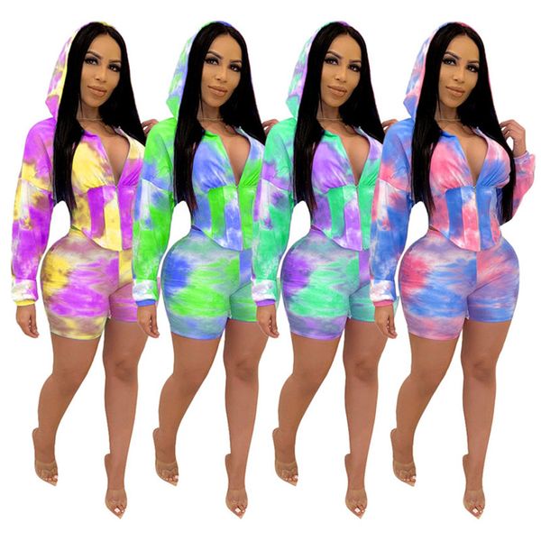 women tie dye sweatsuit casual 2 piece set long sleeve t-shirt+shorts sports sportswear fashion summer clothing hooded running suit 2977, White
women tie dye sweatsuit casual 2 piece set long sleeve t-shirt+shorts sports sportswear fashion summer clothing hooded running suit 2977, White