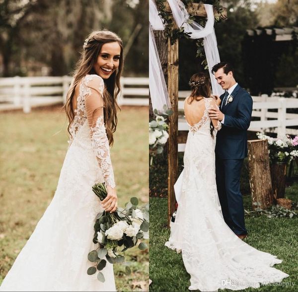 beach bohemian 2019 full lace mermaid wedding dresses v neck sweep train garden wedding dresses bridal gowns robe de mariée, White
beach bohemian 2019 full lace mermaid wedding dresses v neck sweep train garden wedding dresses bridal gowns robe de mariée, White
