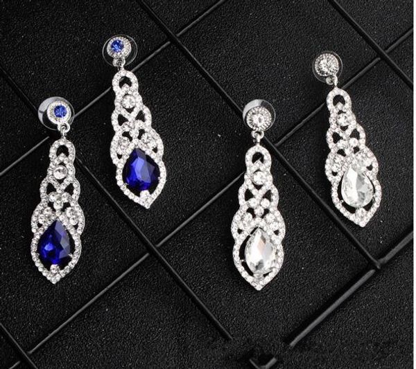 royal blue silver 2020 shining crystals bridal earrings rhinestones long drop earring for women bridal jewelry wedding gift for bridesmaids, White
royal blue silver 2020 shining crystals bridal earrings rhinestones long drop earring for women bridal jewelry wedding gift for bridesmaids, White