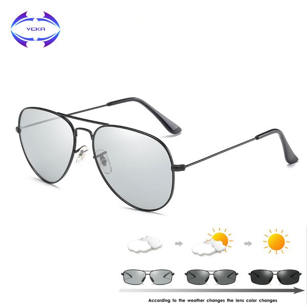 vcka pchromic sunglasses men driving polarized sun glasses chameleon pilot night vision goggles glasses uv400 eyewear, White;black
vcka pchromic sunglasses men driving polarized sun glasses chameleon pilot night vision goggles glasses uv400 eyewear, White;black
