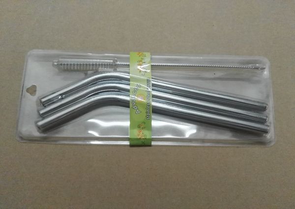 500sets/lot 3pcs 9.5*215mm bend or straight 304 stainless steel straws metal drinking straw with 1 straw brush + retail package
500sets/lot 3pcs 9.5*215mm bend or straight 304 stainless steel straws metal drinking straw with 1 straw brush + retail package