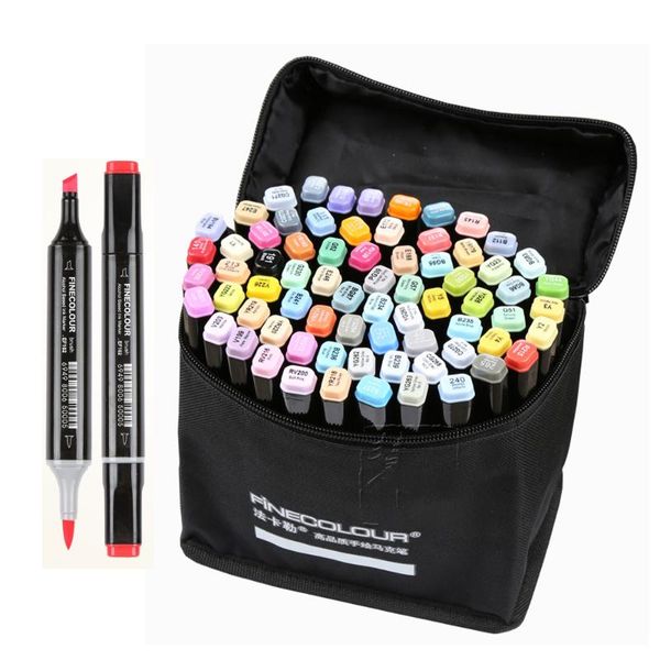 finecolour ef102 double-headed soft brush professional sketch drawing art markers pen 240colors+25pcs skin color art supplies 
finecolour ef102 double-headed soft brush professional sketch drawing art markers pen 240colors+25pcs skin color art supplies
