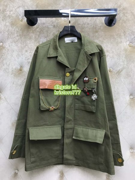 women oversized vintage girls luxury designer decoration bomber jacket female girls the fashion runway outwear coats, Black;brown
women oversized vintage girls luxury designer decoration bomber jacket female girls the fashion runway outwear coats, Black;brown
