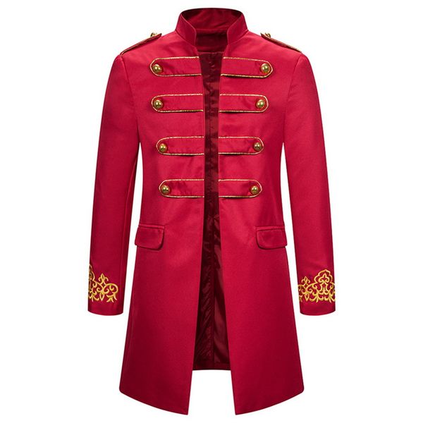 mens medieval retro jacket men's costume embroidered cuffs standing collar long trench coat long trench coat 2020, Tan;black
mens medieval retro jacket men's costume embroidered cuffs standing collar long trench coat long trench coat 2020, Tan;black