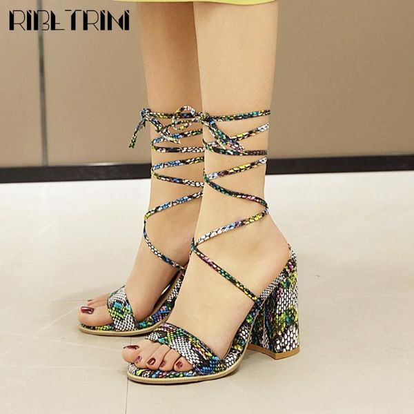 ribetrini high block heels shoes fashion trendy mixed-color print party women sandals cool colorful date heeled sandals, Black
ribetrini high block heels shoes fashion trendy mixed-color print party women sandals cool colorful date heeled sandals, Black