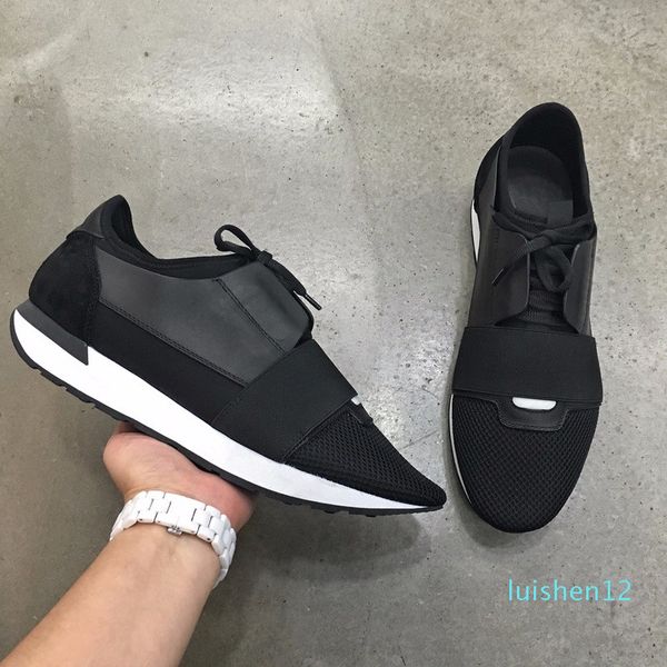2020 drop shipping chaussure фам новый дизайнер повседневный обуви мужчина женщина race runner sneaker lace up кожа mesh trainer sneaker обу, Black
2020 drop shipping chaussure фам новый дизайнер повседневный обуви мужчина женщина race runner sneaker lace up кожа mesh trainer sneaker обу, Black