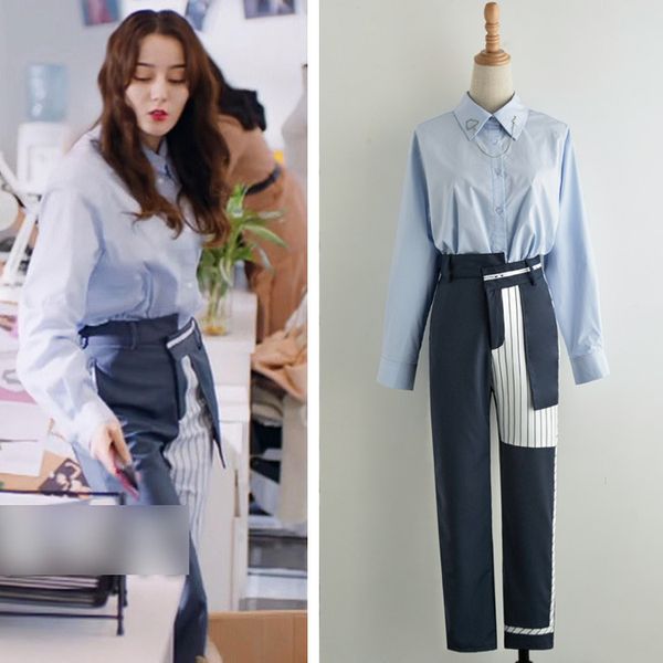 2020 new product explosion happiness at your fingertips same clothes white stripe stitching casual pants irregular jeans women, Blue
2020 new product explosion happiness at your fingertips same clothes white stripe stitching casual pants irregular jeans women, Blue