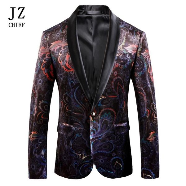 jz chief men corduroy jacket velvet blazer man casual suit plus size stage costumes tuxedo unique print colorful floral pattern, White;black
jz chief men corduroy jacket velvet blazer man casual suit plus size stage costumes tuxedo unique print colorful floral pattern, White;black