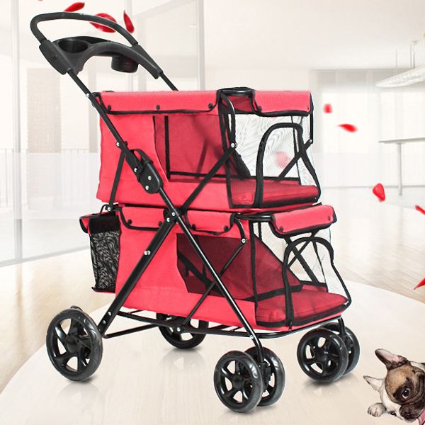 20kg portable double-deck folding dog/cat stroller pet travelling carrier outdoor dog walking/shopping/kennel pram bag 4 colors
20kg portable double-deck folding dog/cat stroller pet travelling carrier outdoor dog walking/shopping/kennel pram bag 4 colors