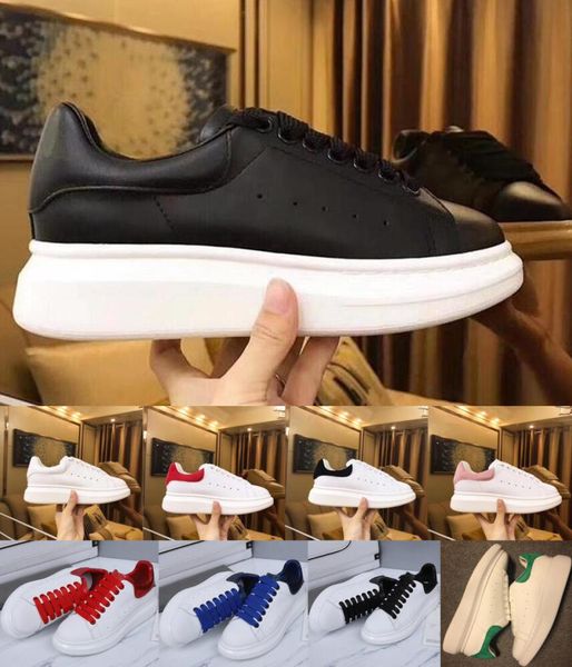 with box designer shoes genuine leather sneaker luxury mens women fashion white leather platform shoes flat casual shoes, Black
with box designer shoes genuine leather sneaker luxury mens women fashion white leather platform shoes flat casual shoes, Black