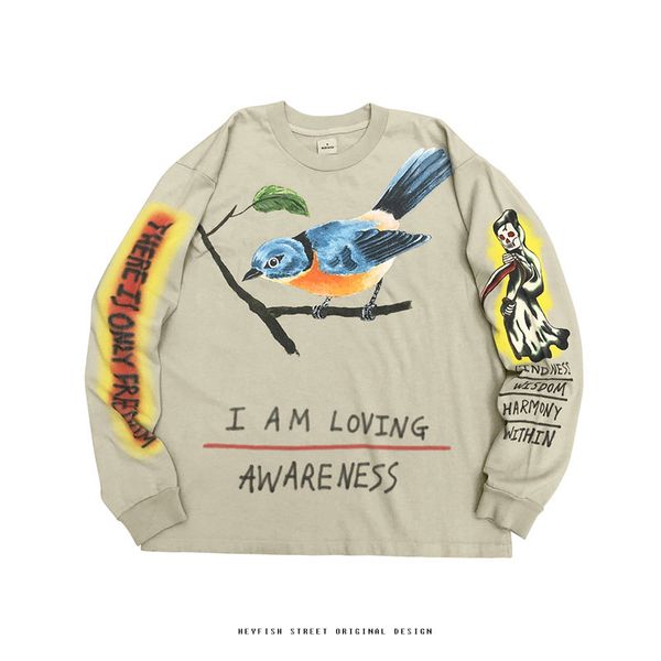 kanye west lark long-sleeved t-shirt graffiti skull hand-painted calabasas season 6, Red
kanye west lark long-sleeved t-shirt graffiti skull hand-painted calabasas season 6, Red