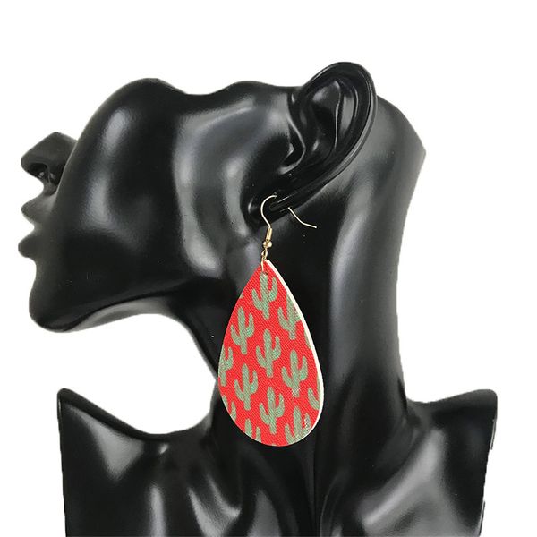 teardrop faux leather earrings for women cactus cute trendy drop dangle earrings multicolors double sided simple girl accessory, Silver
teardrop faux leather earrings for women cactus cute trendy drop dangle earrings multicolors double sided simple girl accessory, Silver