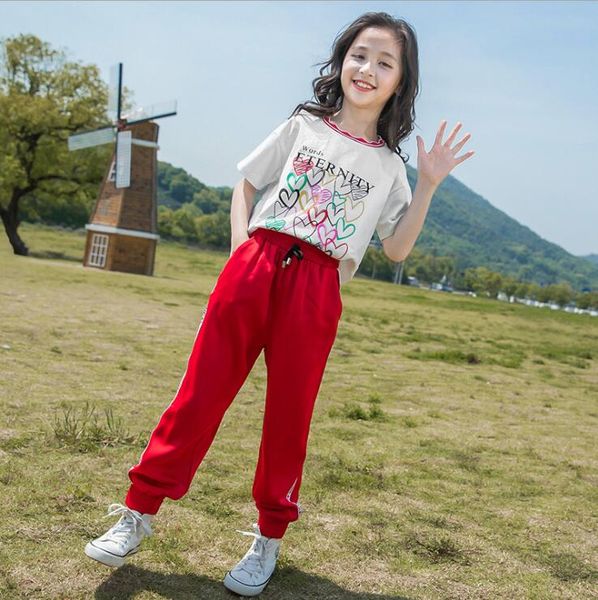 summer teen girls clothing set 2020 children print +pants 2pcs kids outfits girl clothes for 4 6 8 12 14 years kids clothing, White
summer teen girls clothing set 2020 children print +pants 2pcs kids outfits girl clothes for 4 6 8 12 14 years kids clothing, White