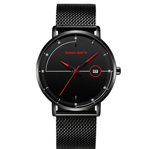 watch men waterproof red pointers black stainless steel band ultral slim sport quartz wristwatches relogio masculino gift, Slivery;brown
watch men waterproof red pointers black stainless steel band ultral slim sport quartz wristwatches relogio masculino gift, Slivery;brown