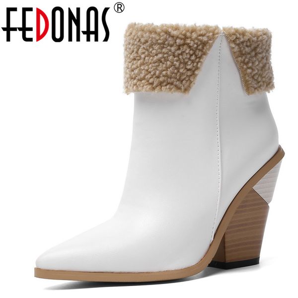 fedonas elegant short boots women autumn winter party basic shoes woman plus size pointed toe ankle boots fashion high heels, Black
fedonas elegant short boots women autumn winter party basic shoes woman plus size pointed toe ankle boots fashion high heels, Black