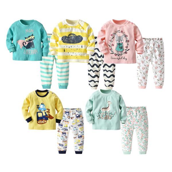 children's clothing set pajamas setss kids girls tshirt pants baby boys clothes set cotton roupa bebes boy y sets t-shirt+pants, White
children's clothing set pajamas setss kids girls tshirt pants baby boys clothes set cotton roupa bebes boy y sets t-shirt+pants, White