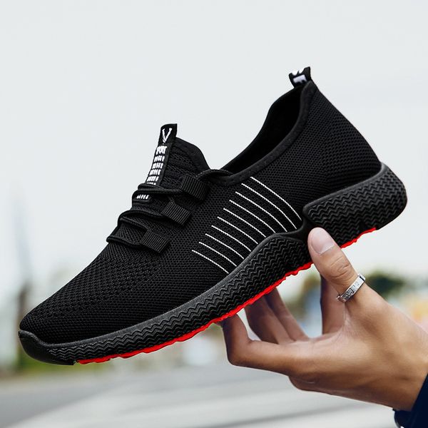 spring men sneakers breathable men casual shoes fashion flats 2019 male shoe trainers comfort light air mesh footwear, Black
spring men sneakers breathable men casual shoes fashion flats 2019 male shoe trainers comfort light air mesh footwear, Black