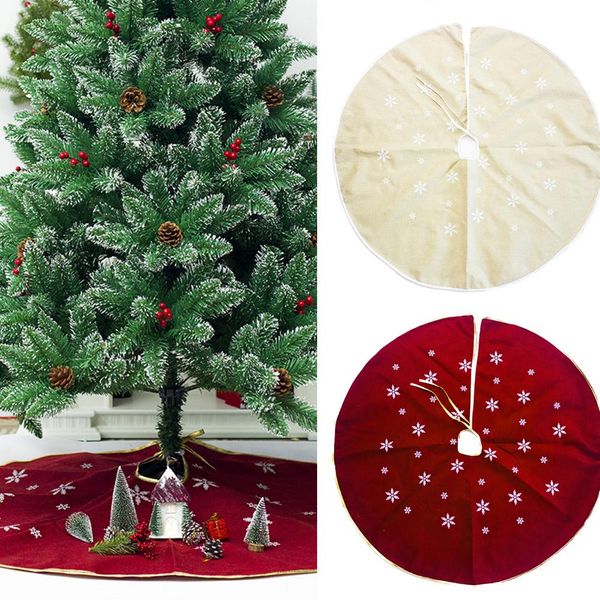 1pc 120cm christmas tree skirt snowflake pattern round xmas tree skirt aprons home decor festive christmas supplies red beige
1pc 120cm christmas tree skirt snowflake pattern round xmas tree skirt aprons home decor festive christmas supplies red beige