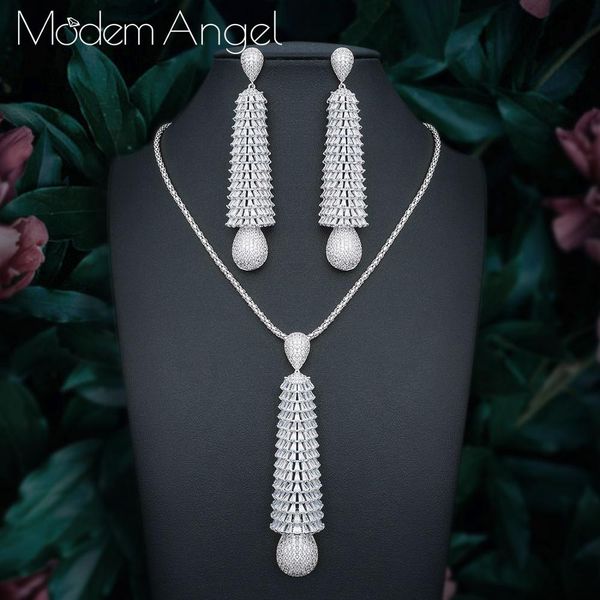 ювелирные наборы modemangel water drop кубический циркон нигерийский ожерелье серьги для женщин свадебные дубай свадебные украшения, Silver
ювелирные наборы modemangel water drop кубический циркон нигерийский ожерелье серьги для женщин свадебные дубай свадебные украшения, Silver